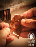 Pendente Cameo Italiano Donna Classica in Argento Madreperla P19 - P19